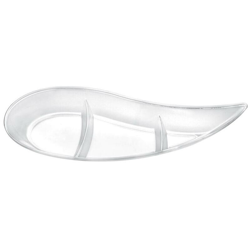 C/50 Piattini Virgola 12 cm Trasparente 6016 Gold Plast C/50 Piattini Virgola 12 cm Trasparente 6016 Gold Plast