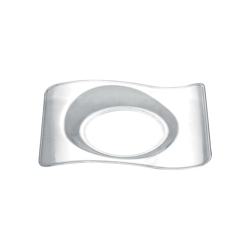 C/50 Piattini Forma 8 cm Trasparente 6018 Gold Plast C/50 Piattini Forma 8 cm Trasparente 6018 Gold Plast