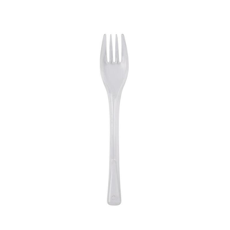 C/50 Forchettine Dolce 14 cm Trasparente 3813C-21 Gold Plast C/50 Forchettine Dolce 14 cm Trasparente 3813C-21 Gold Plast