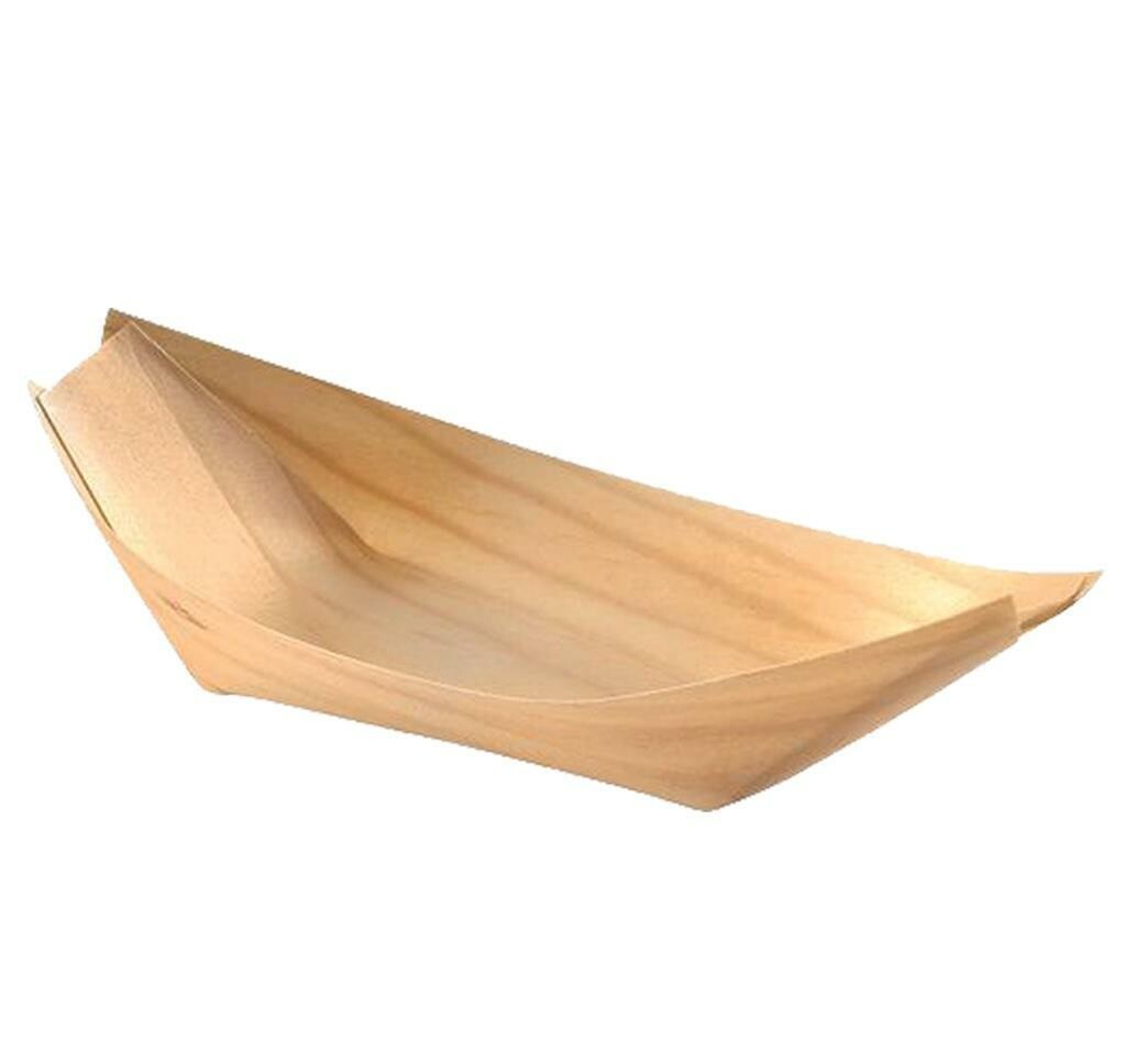 C/100 Coppette Barca 22 cm Sustainable Tableware 1021 Gold Plast C/100 Coppette Barca 22 cm Sustainable Tableware 1021 Gold Plast