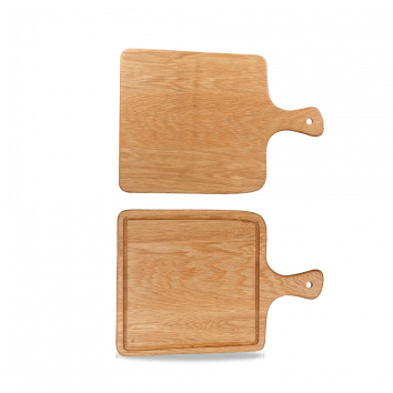 SQUARE HANDLED OAK BOARD