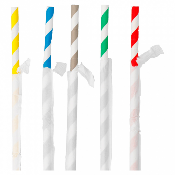CANNUCCE PIEGHEVOLE A STRISCE IMBUSTATI Ø0,60x23 CM COLORI VARIE CARTA (250 UNITÀ) CANNUCCE PIEGHEVOLE A STRISCE IMBUSTATI Ø0,60x23 CM COLORI VARIE CARTA (250 UNITÀ)