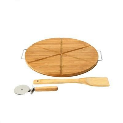 Tagliere Con Paletta E Rotella 34 cm MB3117 Tirolix Tagliere Con Paletta E Rotella 34 cm MB3117 Tirolix