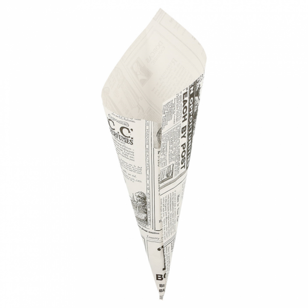 SACCHETTI A CONO ANTIGRASSO 'TIMES' 100 G 70 G/M2 24x17 CM BIANCO (2000 UNITÀ) SACCHETTI A CONO ANTIGRASSO 'TIMES' 100 G 70 G/M2 24x17 CM BIANCO (2000 UNITÀ)