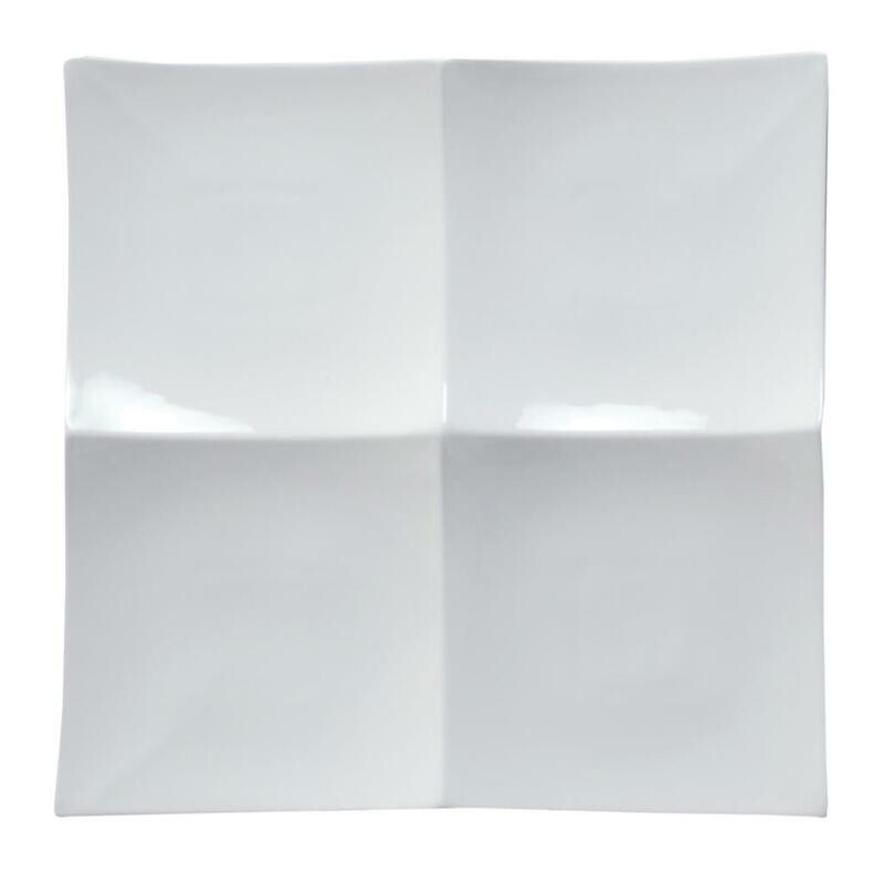 Tirolix - Piatto Quadro 4 Scomparti 29x29 cm Antipastiere