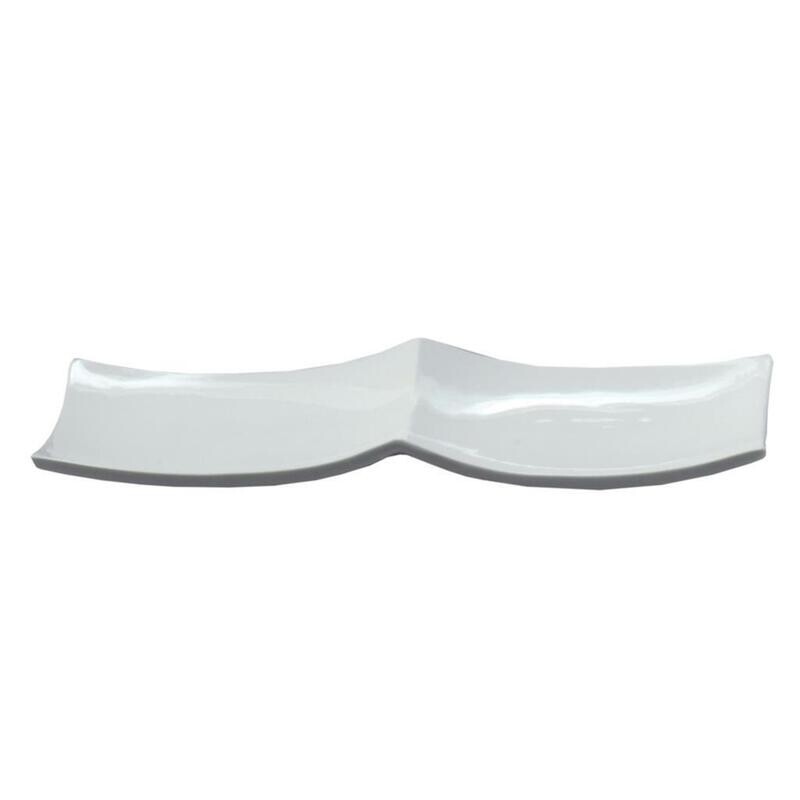 Tirolix - Piatto Rettangolare 2 Scomparti 29x15 cm Antipastiere