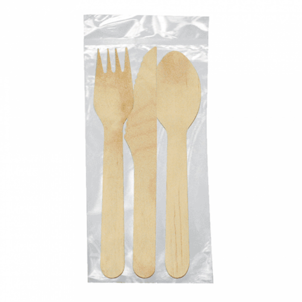 SET FORCHETTA, COLTELLO, CUCCHIAIO 'MAKAN' 16 CM NATURALE LEGNO (100 UNITÀ) SET FORCHETTA, COLTELLO, CUCCHIAIO 'MAKAN' 16 CM NATURALE LEGNO (100 UNITÀ)