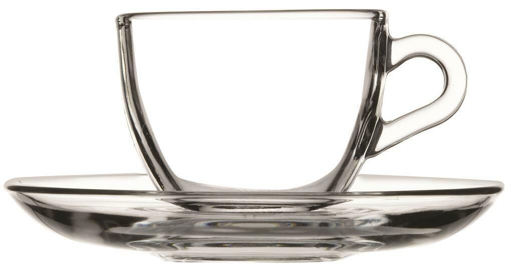 Tazza Caffè Con Piatto 9 cl Basic 97984 Pasabahce Tazza Caffè Con Piatto 9 cl Basic 97984 Pasabahce