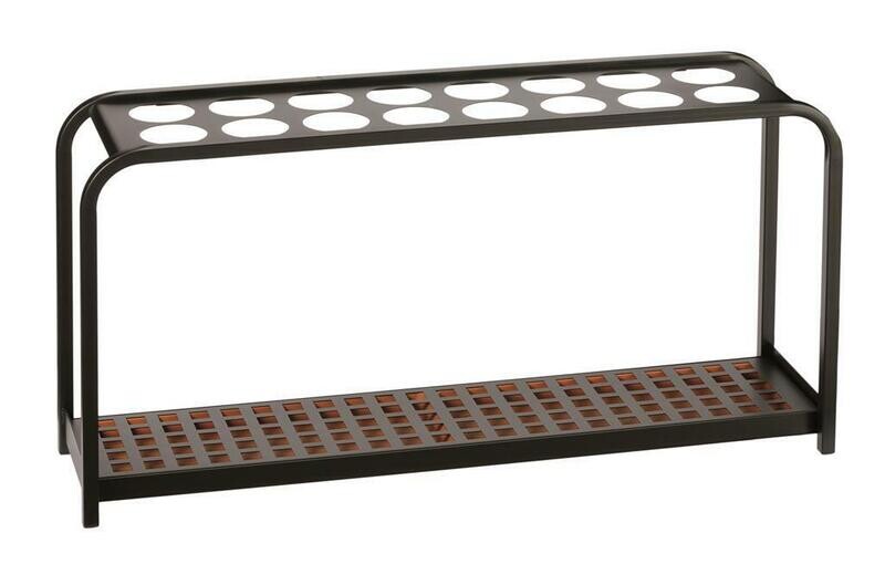 Portaombrelli 16 Posti 102x26 cm Nero 714029 Medial Portaombrelli 16 Posti 102x26 cm Nero 714029 Medial
