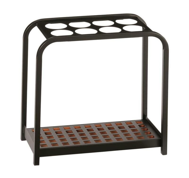 Portaombrelli 8 Posti 52x26 cm Nero 714019 Medial Portaombrelli 8 Posti 52x26 cm Nero 714019 Medial