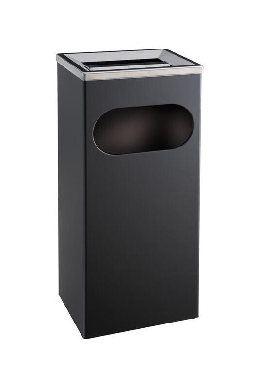 Posacenere Con Gettacarte 27 lt Nero Quadro 27 790018 Medial Posacenere Con Gettacarte 27 lt Nero Quadro 27 790018 Medial