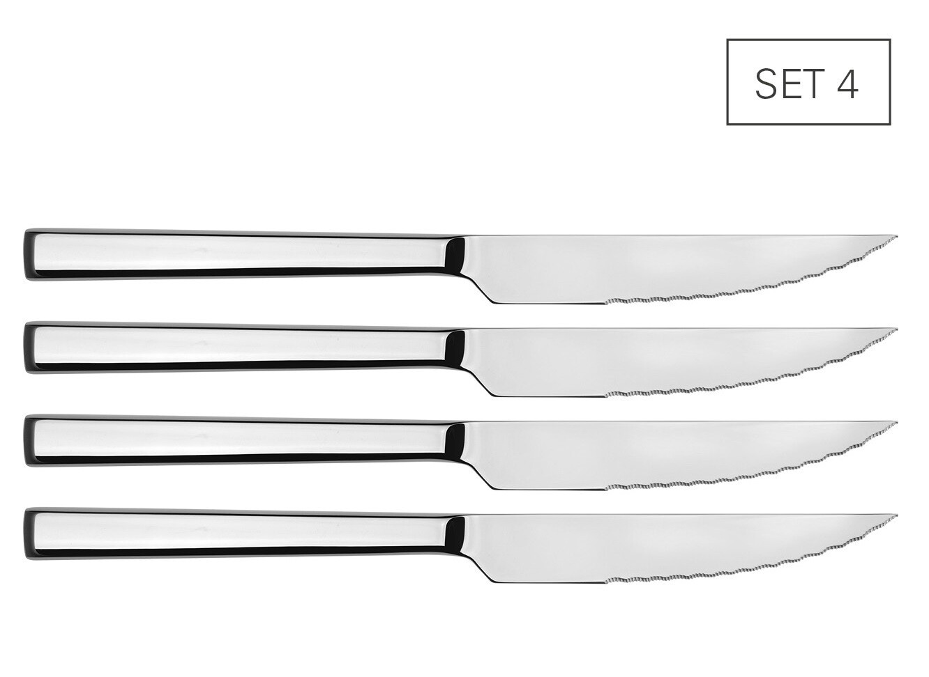 Coltello da bistecca con bordo seghettato Set da 4 - Weis