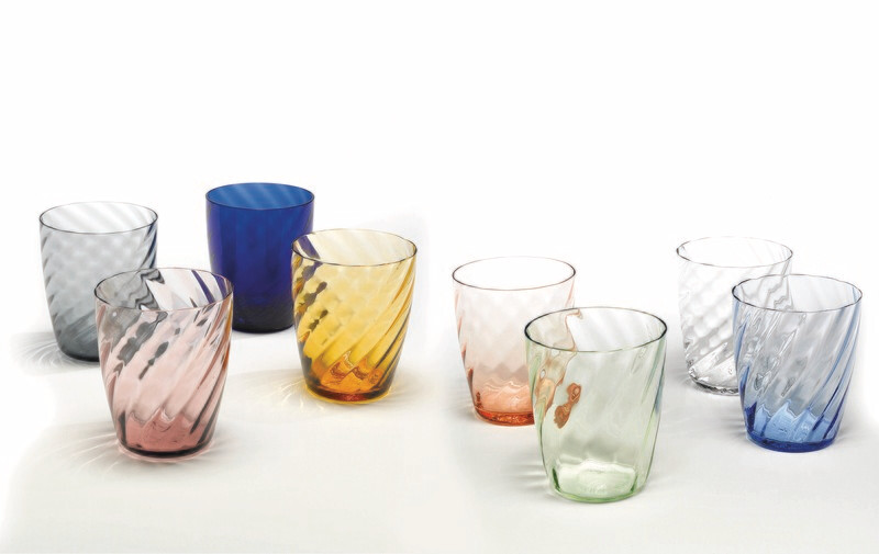 Zafferano - 6 Tumbler - vetro colorato in massa - Torson - colori assortiti Zafferano - 6 Tumbler - vetro colorato in massa - Torson - colori assortiti
