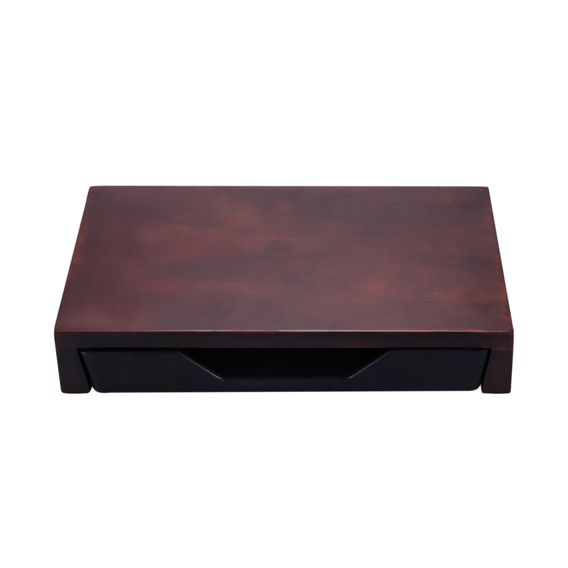 Vassoio Bridge Tray - mogano / nero opaco Vassoio Bridge Tray - mogano / nero opaco