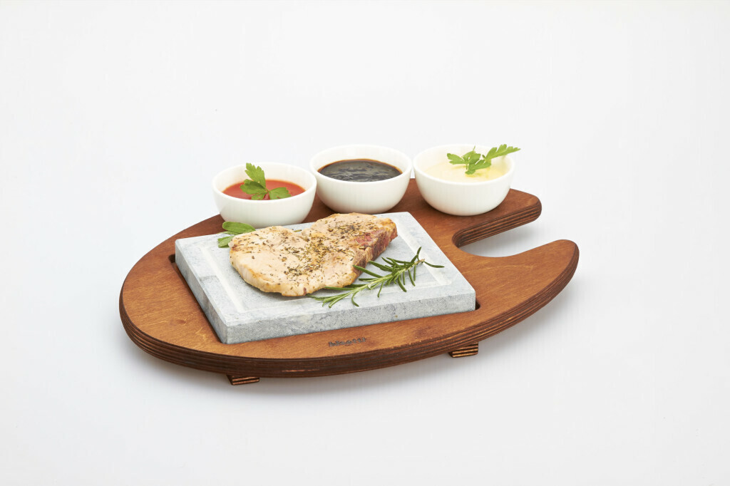 Set Pietra Ollare Rettangolare 16x20 cm 99050 Bisetti Set Pietra Ollare Rettangolare 16x20 cm 99050 Bisetti