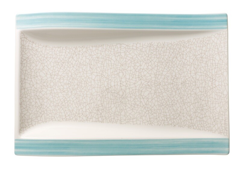 Villeroy & Boch, Amarah - piatto piano gourmet rettangolare 37 cm acquamarina Villeroy & Boch, Amarah - piatto piano gourmet rettangolare 37 cm acquamarina