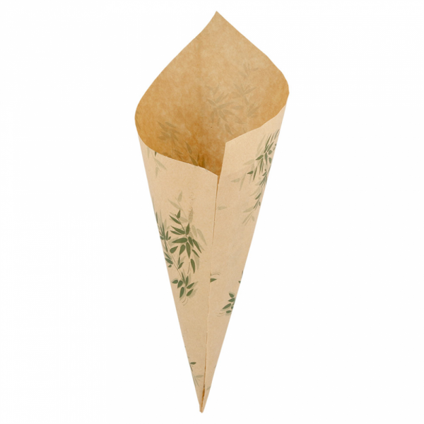 SACCHETTI A CONO ANTIGRASSO 'FEEL GREEN' 250 G 70 G/M2 29,5x21 CM NATURALE (2000 UNITÀ) SACCHETTI A CONO ANTIGRASSO 'FEEL GREEN' 250 G 70 G/M2 29,5x21 CM NATURALE (2000 UNITÀ)