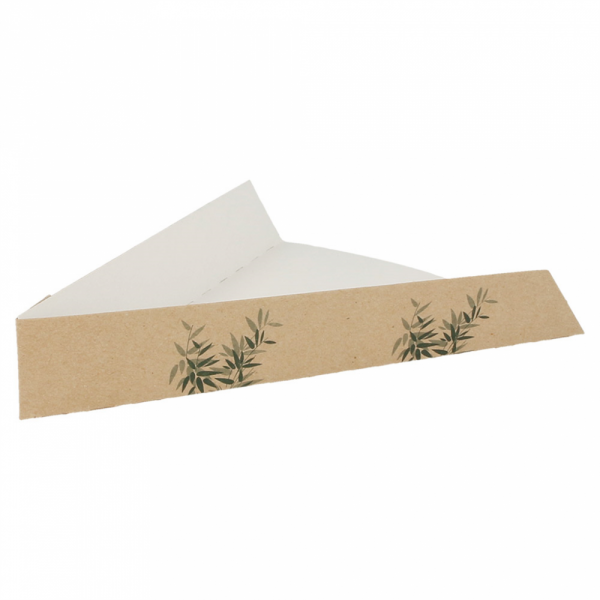 VASCHETTE PER PIZZA 'FEEL GREEN' 300 G/M2 21x16,5x3,5 CM MARRÓN CARTONE (1200 UNITÀ)