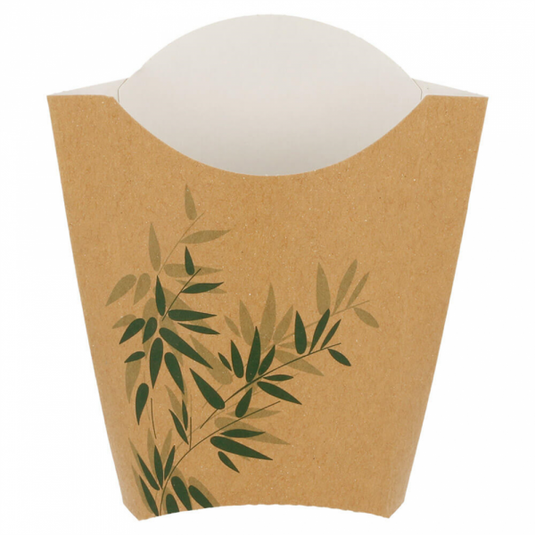 CONTENITORE PER FRITTI JUMBO 'FEEL GREEN' 165 G 300 G/M2 13,5x8,5x16 CM MARRÓN CARTONE (1200 UNITÀ) CONTENITORE PER FRITTI JUMBO 'FEEL GREEN' 165 G 300 G/M2 13,5x8,5x16 CM MARRÓN CARTONE (1200 UNITÀ)