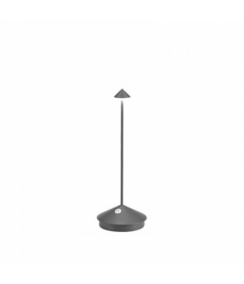 Pina Pro Lampada da Tavolo Grigio Scuro - Zafferano Pina Pro Lampada da Tavolo Grigio Scuro - Zafferano