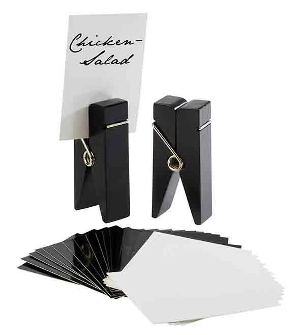 APS - Porta carte, set di 2 "KLAMMER" APS - Porta carte, set di 2 "KLAMMER"