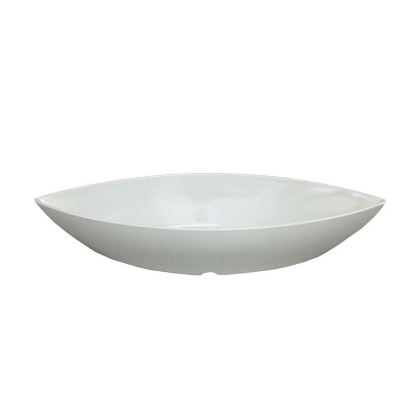 Tirolix - Insalatiera Ovale 50x19.5 cm Bianco Melamina HP9019