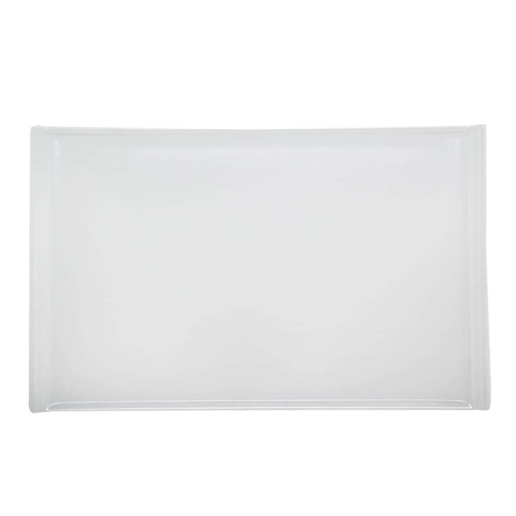 Tirolix - Piatto Rettangolare 53x33 cm Bianco Melamina HP912