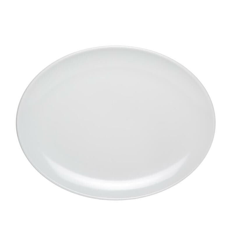 Tirolix - Vassio Ovale 35.5x28 cm Bianco Melamina D076