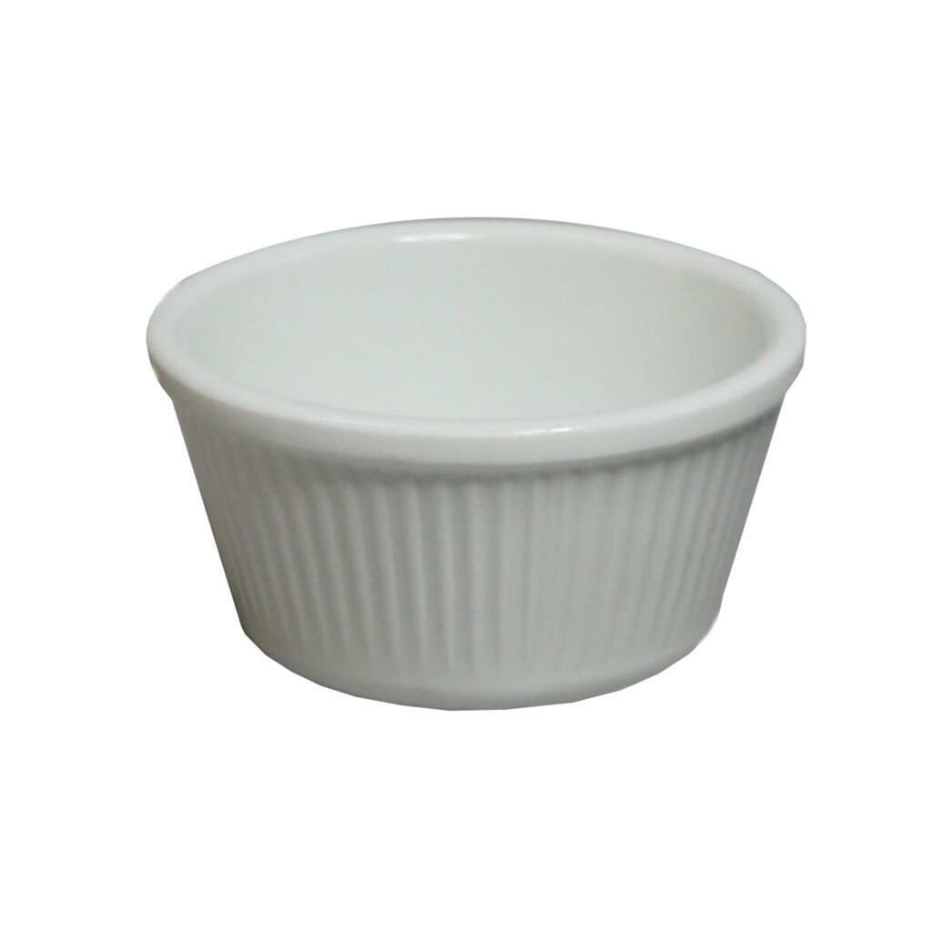Tirolix - Stampo Ramequin 8 cm Bianco Melamina B3103 Tirolix - Stampo Ramequin 8 cm Bianco Melamina B3103