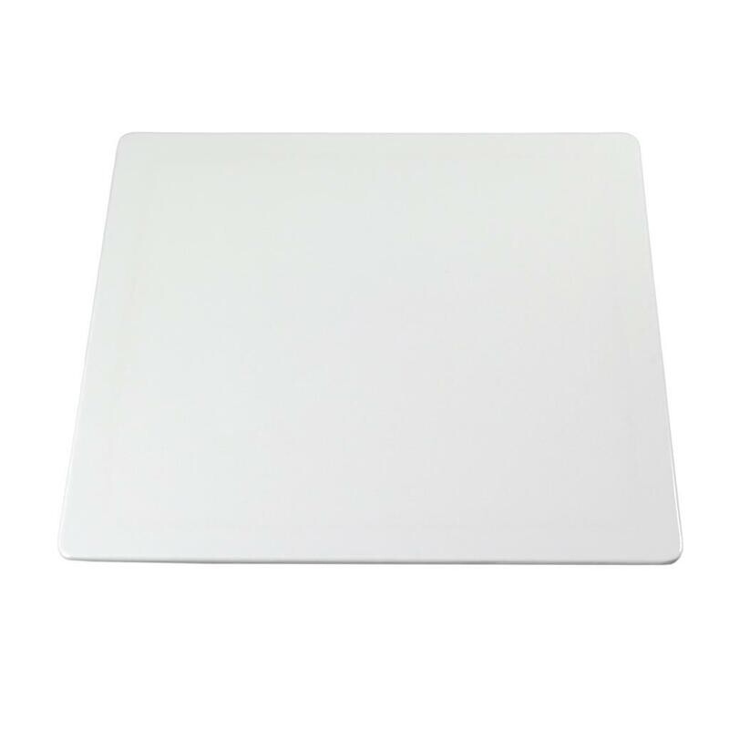 Tirolix - Piatto Quadro 36.5x36.5 cm Bianco Melamina HP2114H