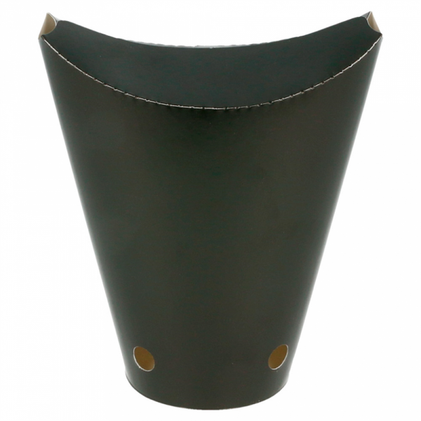 CONTENITORE FRITTI CHIUSO 12 OZ - 360 ML 220 + 18PE G/M2 6,7x12,5 CM NERO CARTONE (100 UNITÀ) CONTENITORE FRITTI CHIUSO 12 OZ - 360 ML 220 + 18PE G/M2 6,7x12,5 CM NERO CARTONE (100 UNITÀ)