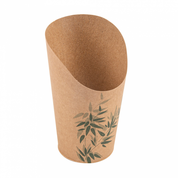 CONTENITORE PER FRITTI APERTO 'FEEL GREEN' 16 OZ - 480 ML 200 + 25PE G/M2 Ø8,5x13,5 CM MARRONE CARTONE (50 UNITÀ) CONTENITORE PER FRITTI APERTO 'FEEL GREEN' 16 OZ - 480 ML 200 + 25PE G/M2 Ø8,5x13,5 CM MARRONE CARTONE (50 UNITÀ)