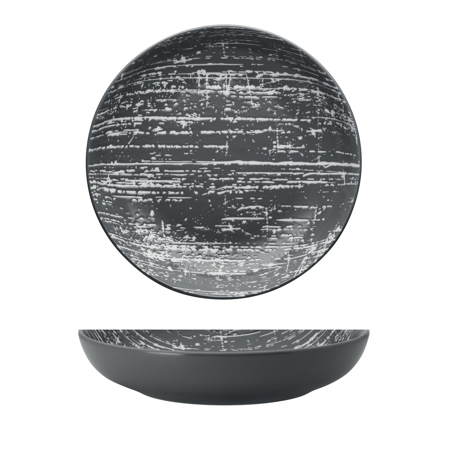 Yegam - Piatto fondo - 23cm - GRIGIO