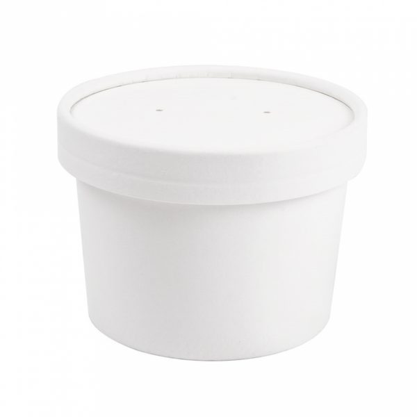 CONTENITORI CON COPERCHI 240 ML 18PE + 340 + 18 PE G/M2 Ø9/7,5x6 CM BIANCO CARTONE (250 UNITÀ) CONTENITORI CON COPERCHI 240 ML 18PE + 340 + 18 PE G/M2 Ø9/7,5x6 CM BIANCO CARTONE (250 UNITÀ)