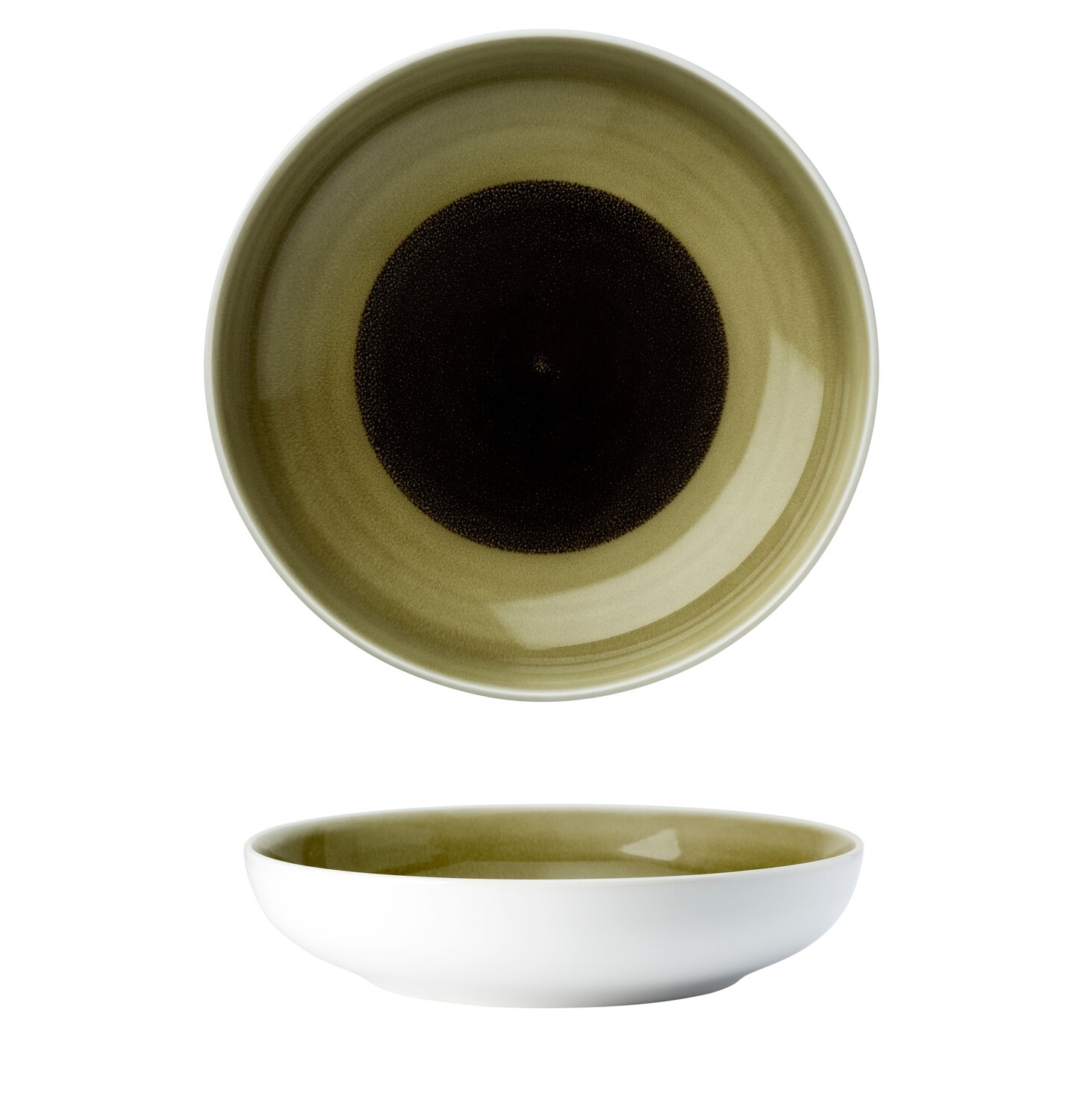 Yegam - Piatto coupe Oyster cm 21 - GREEN Yegam - Piatto coupe Oyster cm 21 - GREEN