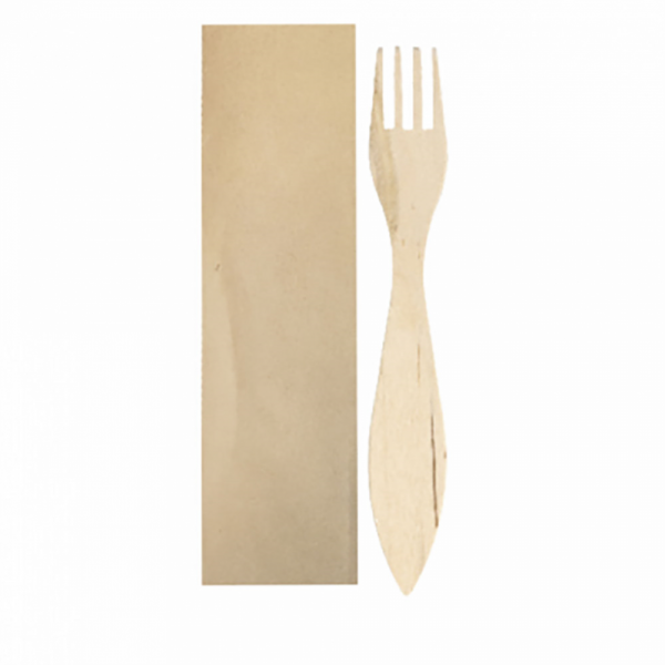FORCHETTA IMBUSTATA KRAFT 15 CM NATURALE LEGNO (100 UNITÀ) FORCHETTA IMBUSTATA KRAFT 15 CM NATURALE LEGNO (100 UNITÀ)