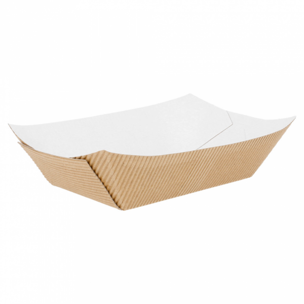 BARCHETTE-ONDULATO 480 G 10x6x5 CM NATURALE KRAFT (600 UNITÀ)