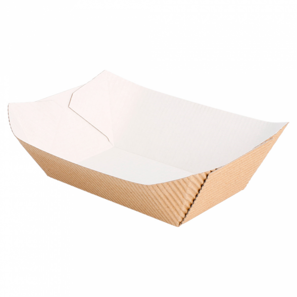 BARCHETTE-ONDULATO 240 G 8,5x5x4 CM NATURALE KRAFT (800 UNITÀ)