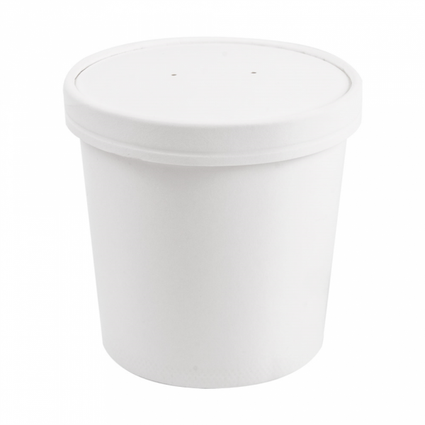 CONTENITORI CON COPERCHI 780 ML 18PE + 340 + 18 PE G/M2 Ø11,7/9,2x11 CM BIANCO CARTONE (250 UNITÀ) CONTENITORI CON COPERCHI 780 ML 18PE + 340 + 18 PE G/M2 Ø11,7/9,2x11 CM BIANCO CARTONE (250 UNITÀ)