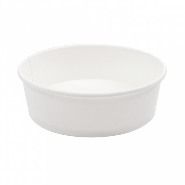 INSALATIERA 500 ML 18PE + 320 + 18 PE G/M2 Ø15/12,8x4,5 CM BIANCO CARTONE (300 UNITÀ) INSALATIERA 500 ML 18PE + 320 + 18 PE G/M2 Ø15/12,8x4,5 CM BIANCO CARTONE (300 UNITÀ)