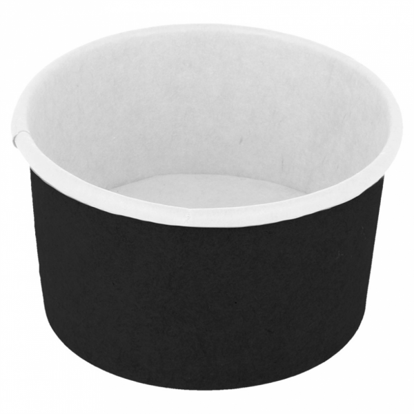 COPPETTA GELATO 70 ML 210 + 18PE G/M2 Ø 6,5x3,9 CM NERO CARTONE (2000 UNITÀ) COPPETTA GELATO 70 ML 210 + 18PE G/M2 Ø 6,5x3,9 CM NERO CARTONE (2000 UNITÀ)