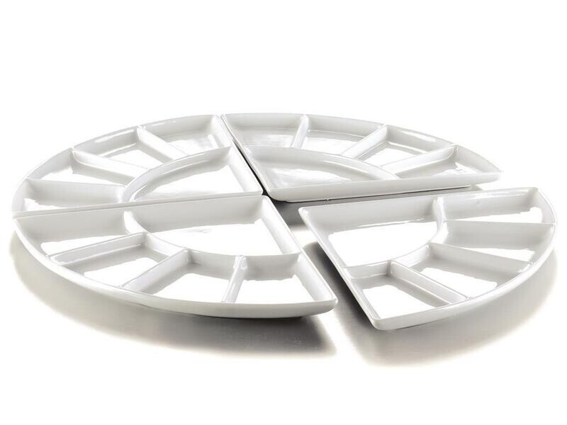 Piatto Bourguignon 5 Scomparti 37x26 cm Complementi 1151370 Mps Piatto Bourguignon 5 Scomparti 37x26 cm Complementi 1151370 Mps