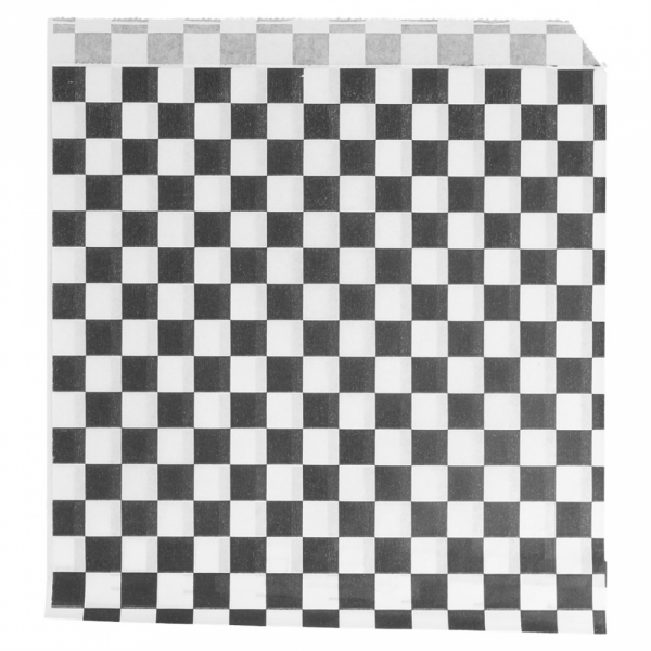 SACCHETTI ANTIGRASSO APERTI SU 2 LATI 'FITIPALDI' 34 G/M2 16x16,5 CM NERO (500 UNITÀ)