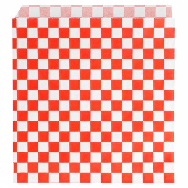 SACCHETTI ANTIGRASSO APERTI SU 2 LATI 'FITIPALDI' 34 G/M2 16x16,5 CM ROSSO (500 UNITÀ)