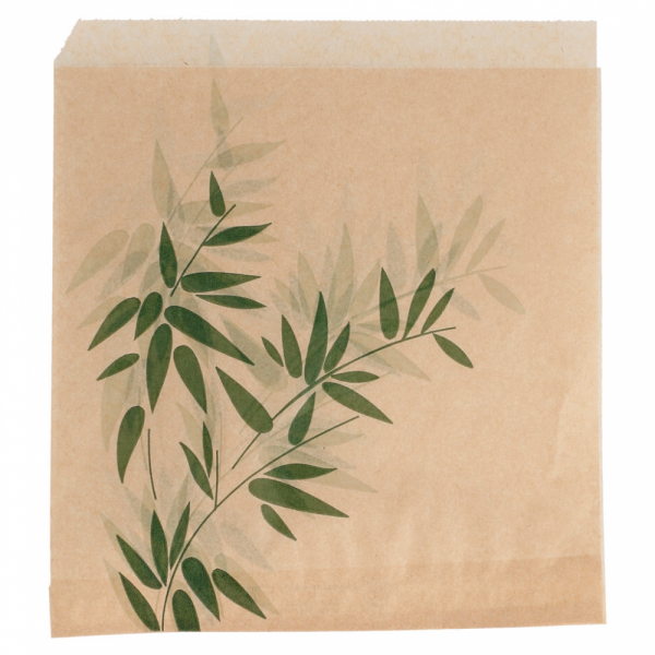SACCHETTI APERTI SU 2 LATI 'FEEL GREEN' 34 G/M2 16x16,5 CM NATURALE KRAFT (500 UNITÀ)