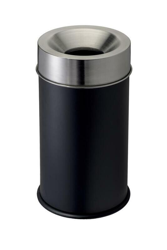 Gettacarte Antifuoco 90 lt Nero/Inox Grisù 770052 Medial