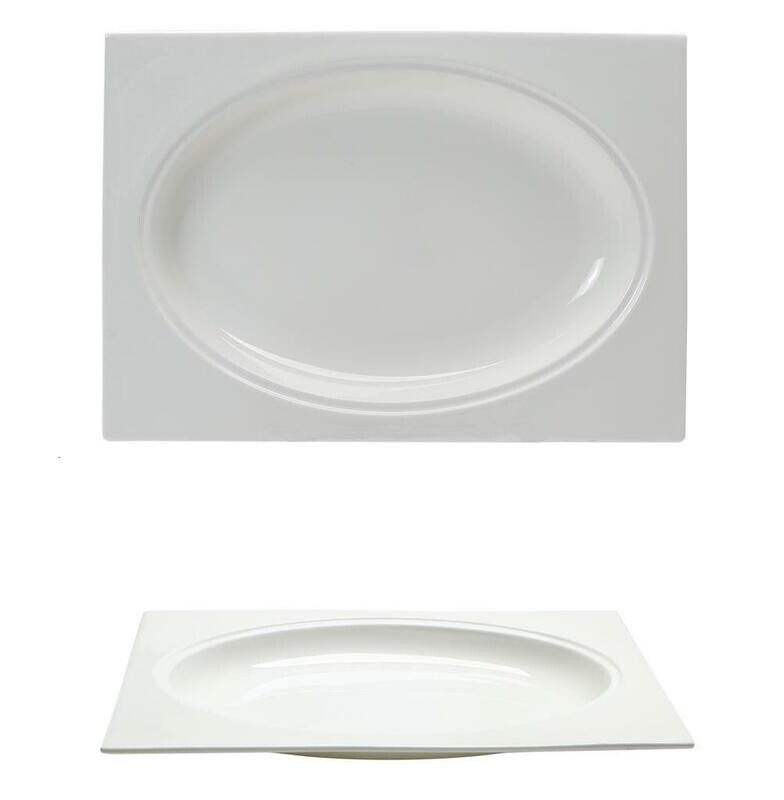 Tirolix - Piatto Fondo Rettangolare 30x21 cm Gourmet Bone China Tirolix - Piatto Fondo Rettangolare 30x21 cm Gourmet Bone China