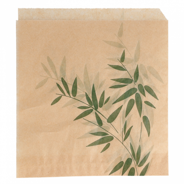 SACCHETTI APERTI SU 2 LATI 'FEEL GREEN' 34 G/M2 17x18 CM NATURALE KRAFT (500 UNITÀ)