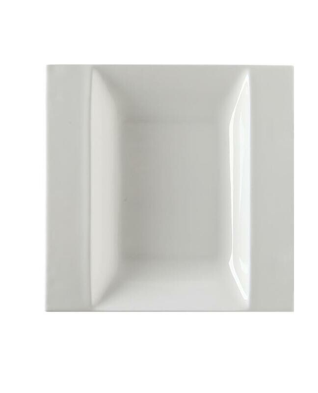Tirolix - Piatto Quadro Fondo Ala 21x21 cm Gourmet Bone China Tirolix - Piatto Quadro Fondo Ala 21x21 cm Gourmet Bone China