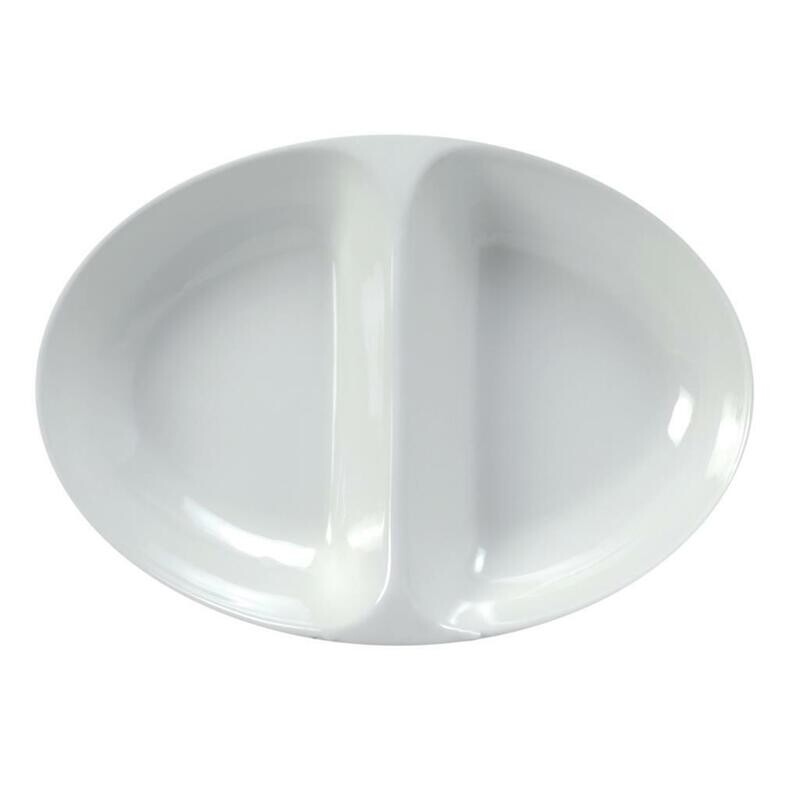 Tirolix - Antipastiera Ovale 2 Scomparti 35x25 cm Antipastiere